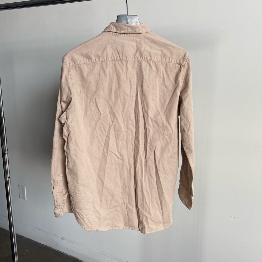 $278 New Tan Frank & Eileen Famous Denim “Eileen” Button Up Shirt #5 Sz Medium - Picture 6 of 11